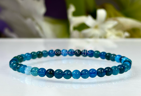 Natural Apatite 5mm 7.5” Crystal Stretch Bracelet