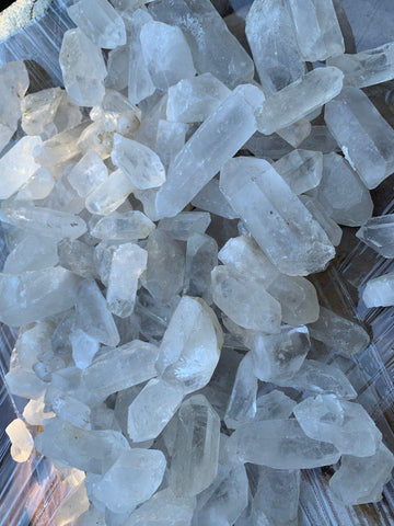 Clear Quartz/Smoky Quartz points