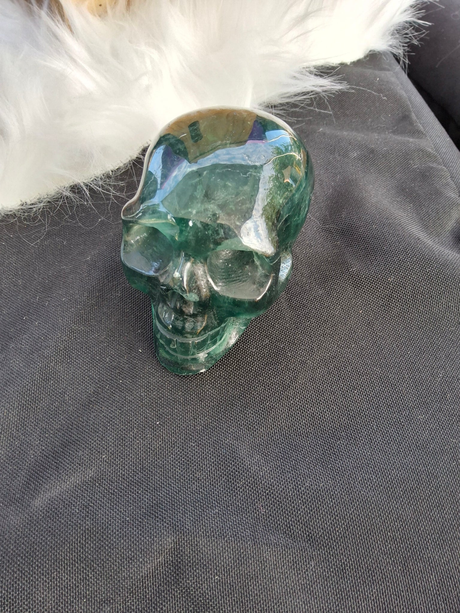 Flourite skull