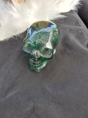 Flourite skull